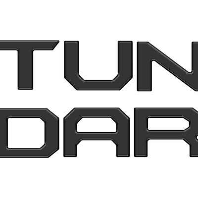 Tailgate Letter Inserts Fits 2022-2022 Toyota Tundra Matte Black