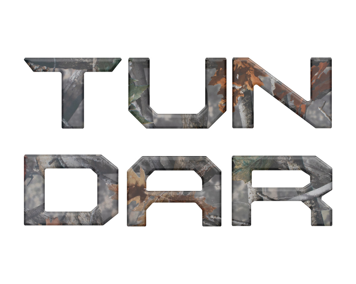 Tailgate Letter Inserts Fits 2022-2022 Toyota Tundra Camouflage