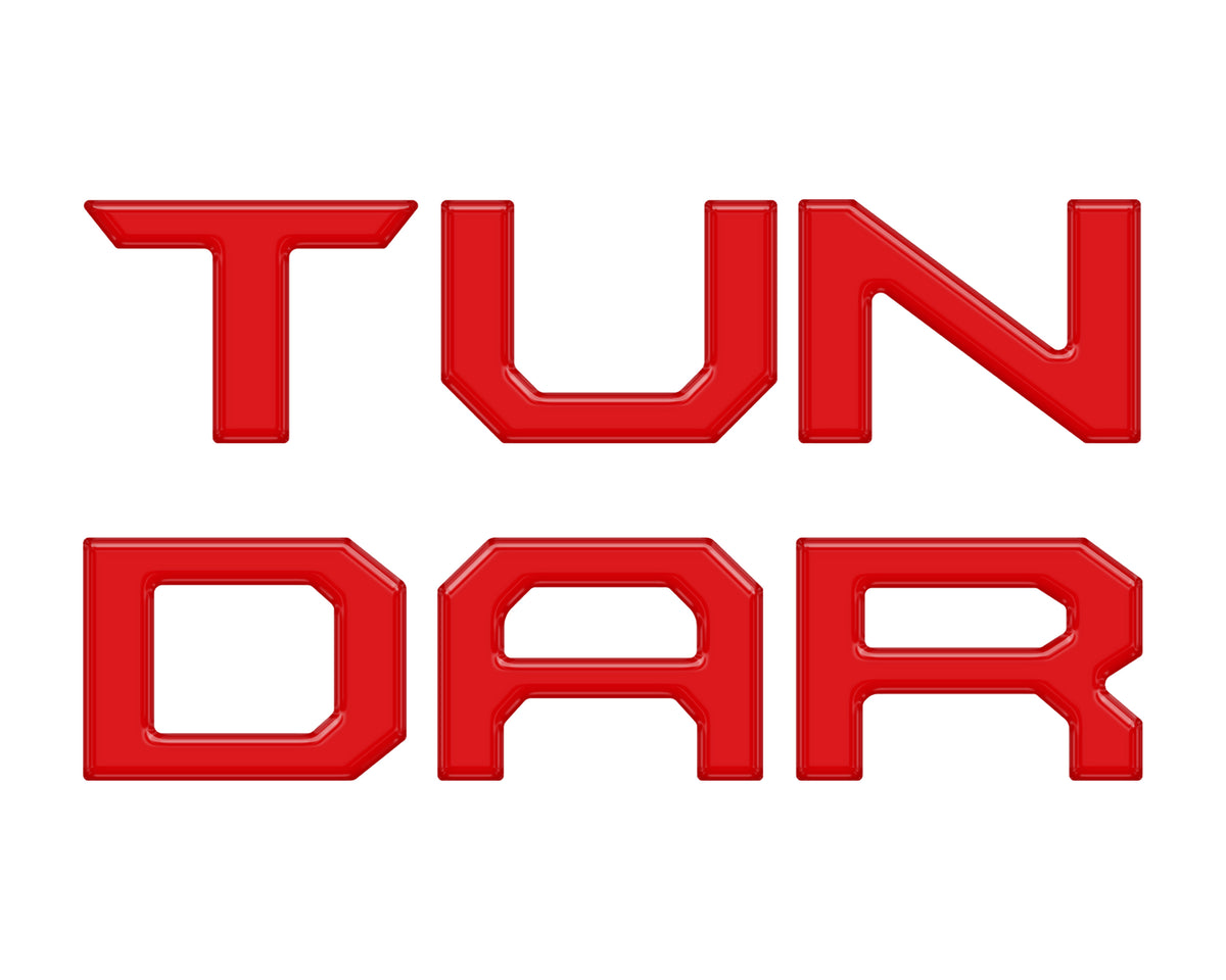 Tailgate Letter Inserts Fits 2022-2022 Toyota Tundra *OE Color - TRD Red