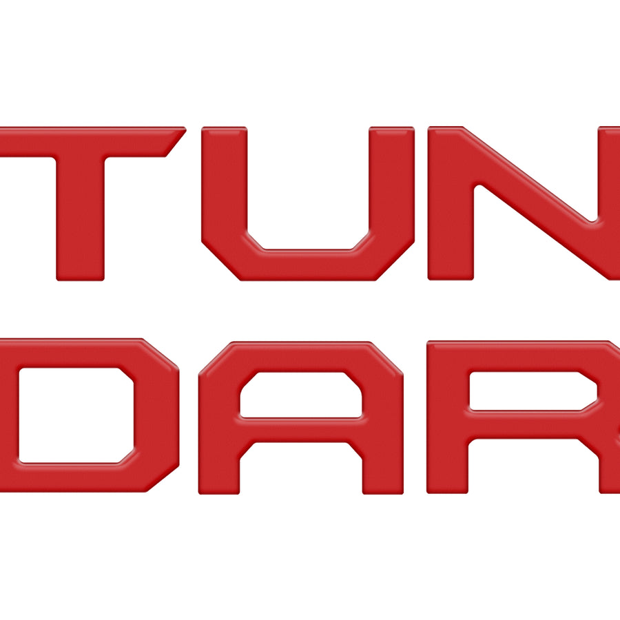 Tailgate Letter Inserts Fits 2022-2022 Toyota Tundra *OE Color - Matte TRD Red