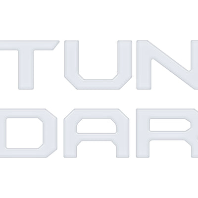 Tailgate Letter Inserts Fits 2022-2022 Toyota Tundra Gloss White