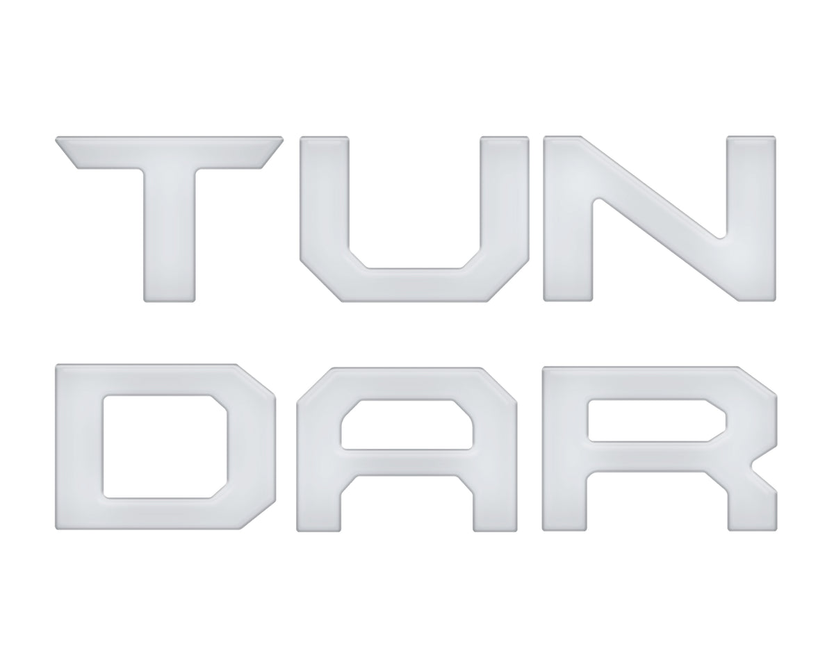 Tailgate Letter Inserts Fits 2022-2022 Toyota Tundra Matte White