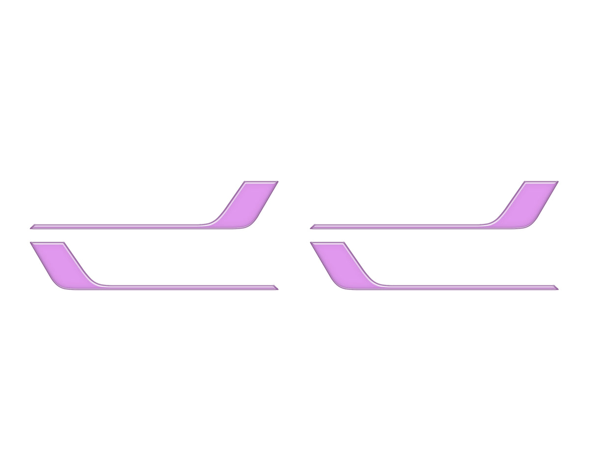 Crew Max 4 Door Lower Accent Trim Fits 2022-2022 Toyota Tundra CrewMax (4 Piece Kit) Lavender Purple