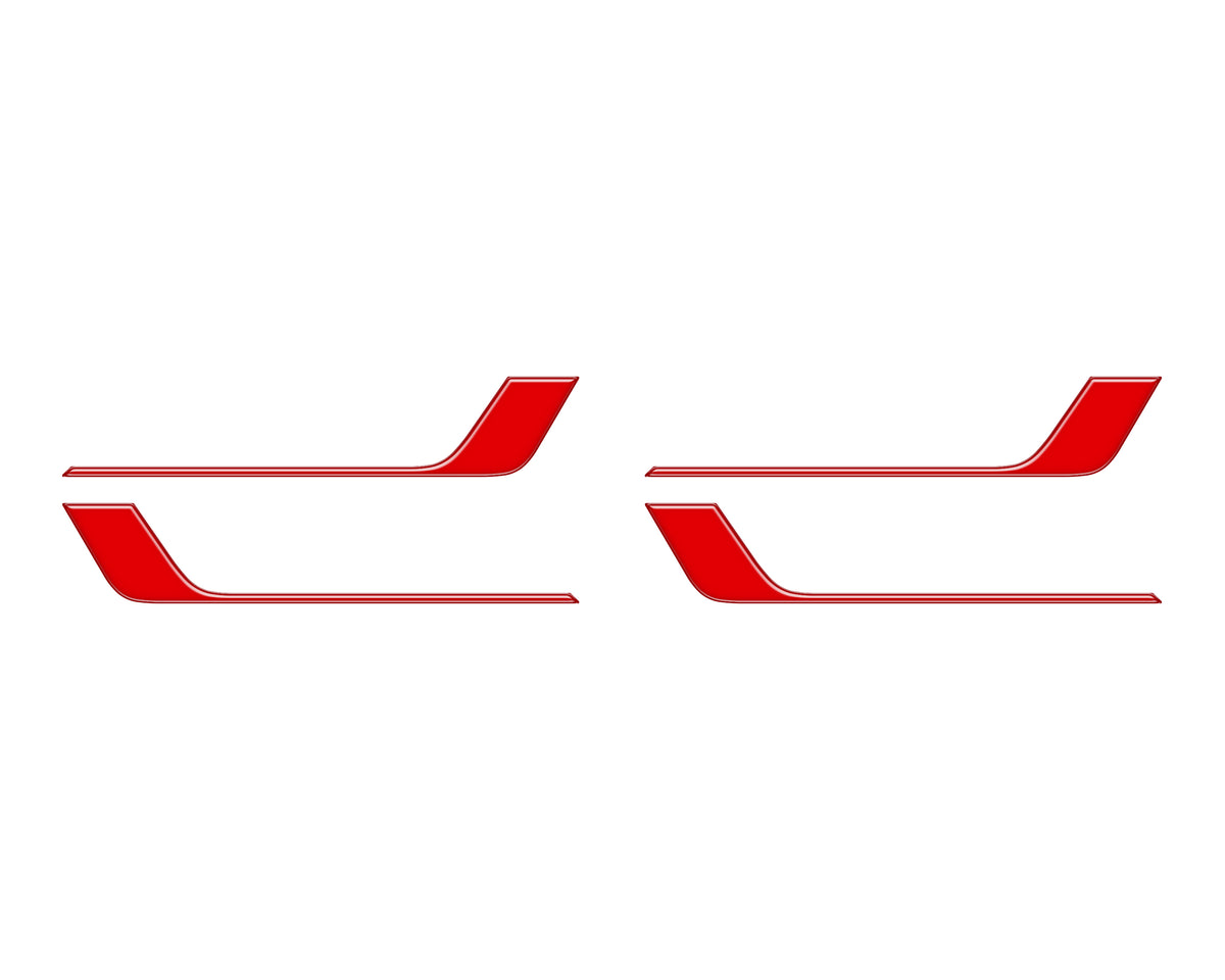 Crew Max 4 Door Lower Accent Trim Fits 2022-2022 Toyota Tundra CrewMax (4 Piece Kit) *OE Color - Gloss TRD Red