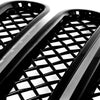 ABS6414BLK 07-17 Jeep Wrangler 7 PCS Gloss Black Tape-on Grille Overlay Chrome Delete Kit