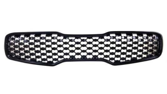 ABS6418BLK 16-19 Kia Sportage LX 1 PC Gloss Black Tape-on Grille Overlay Chrome Delete Kit