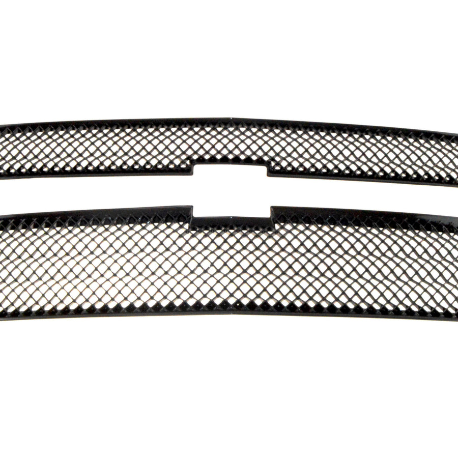 ABS6428BLK 14-15 Chevrolet Silverado 1500 WT/LT. NOT FOR SPORT MODELS 2 PCS Gloss Black Tape-on Grille Overlay Chrome Delete Kit