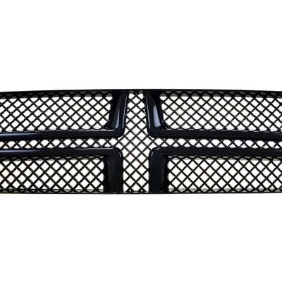 ABS6435BLK 14-21 Dodge Durango SXT/SXT PLUS/LIMITED /CITADEL/RT 1 PC Gloss Black Tape-on Grille Overlay Chrome Delete Kit