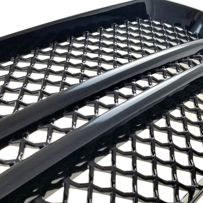 ABS6435BLK 14-21 Dodge Durango SXT/SXT PLUS/LIMITED /CITADEL/RT 1 PC Gloss Black Tape-on Grille Overlay Chrome Delete Kit