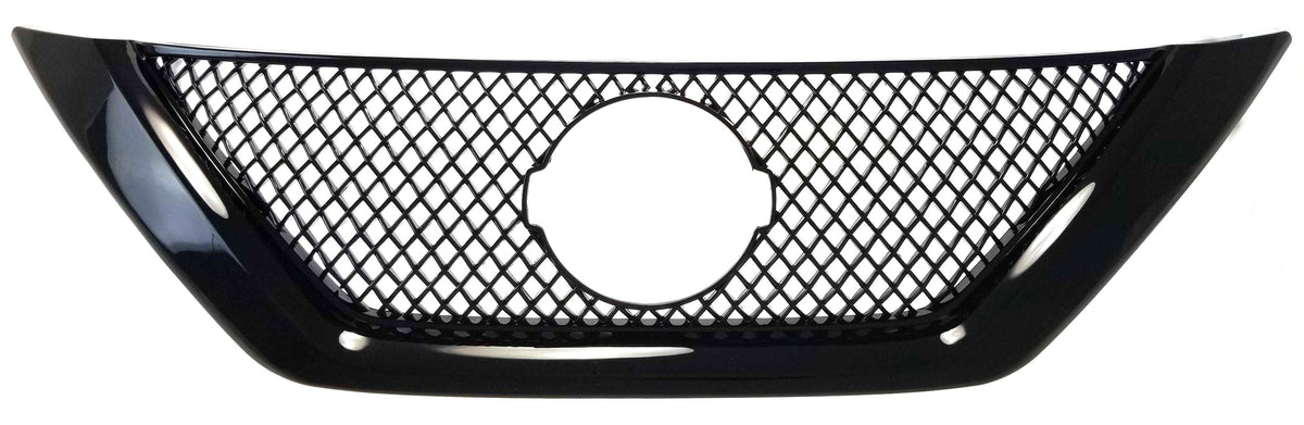 ABS6436BLK 16-18 Nissan Altima S/SR/SV/SL 1 PC Gloss Black Tape-on Grille Overlay Chrome Delete Kit
