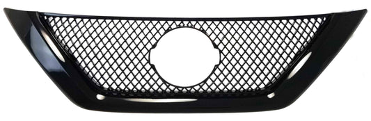 ABS6436BLK 16-18 Nissan Altima S/SR/SV/SL 1 PC Gloss Black Tape-on Grille Overlay Chrome Delete Kit