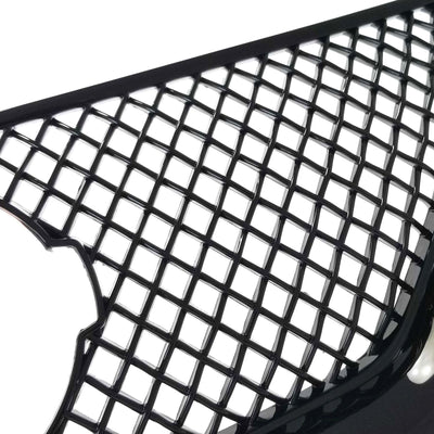 ABS6436BLK 16-18 Nissan Altima S/SR/SV/SL 1 PC Gloss Black Tape-on Grille Overlay Chrome Delete Kit