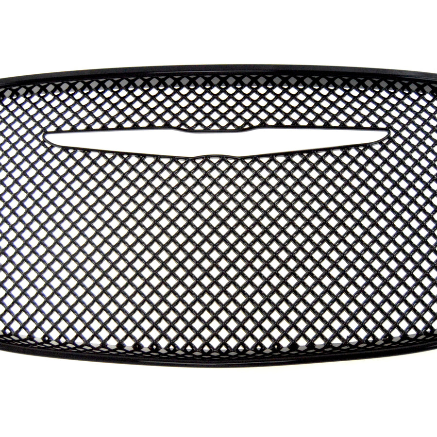 ABS6445BLK 15-22 Chrysler 300 C/C Platinum/Limited 1 PC Gloss Black Tape-on Grille Overlay Chrome Delete Kit