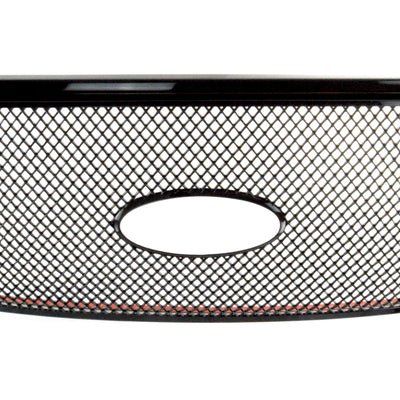 ABS6447BLK 15-17 Ford F-150 XL 1 PC Gloss Black Tape-on Grille Overlay Chrome Delete Kit