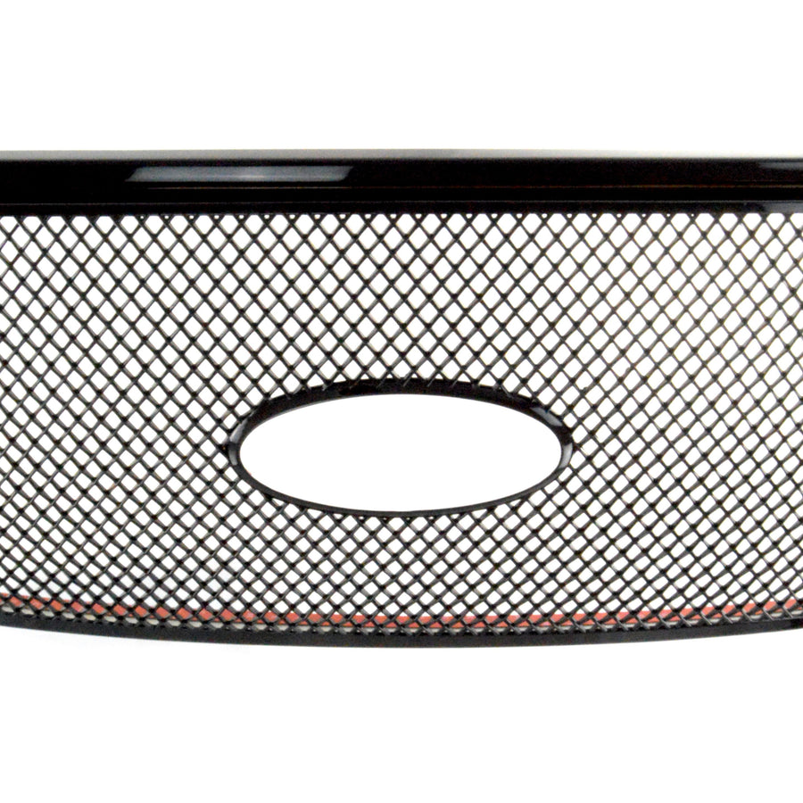 ABS6447BLK 15-17 Ford F-150 XL 1 PC Gloss Black Tape-on Grille Overlay Chrome Delete Kit