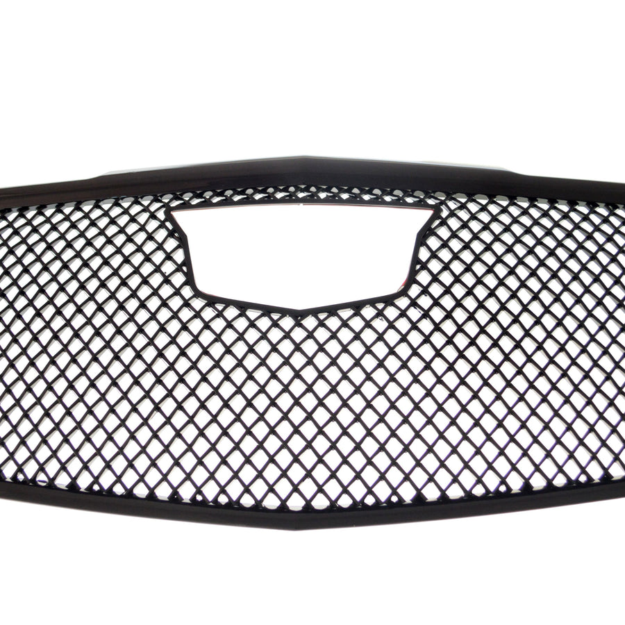 ABS6448BLK 15-19 Cadillac CTS Does not fit V Model 1 PC Gloss Black Tape-on Grille Overlay Chrome Delete Kit
