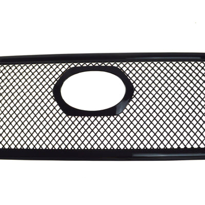 ABS6456BLK 16-19 Toyota Tacoma SR/SR5 1 PC Gloss Black Tape-on Grille Overlay Chrome Delete Kit