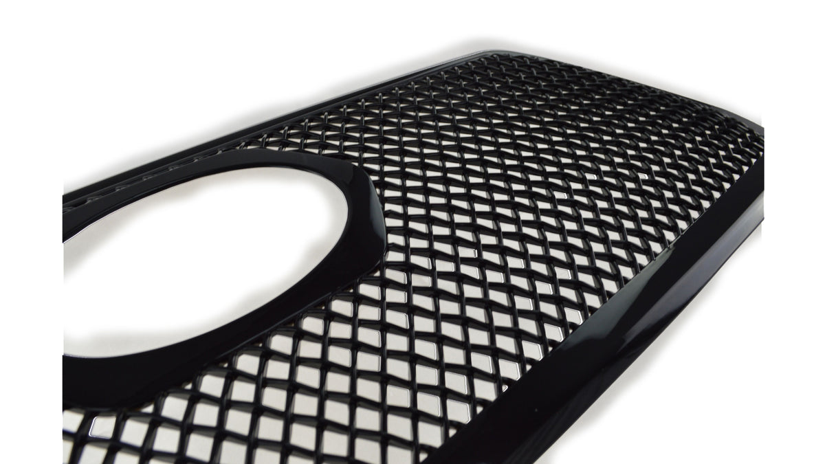 ABS6456BLK 16-19 Toyota Tacoma SR/SR5 1 PC Gloss Black Tape-on Grille Overlay Chrome Delete Kit