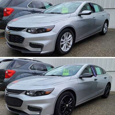 DH6319BLK 18-21 GMC Terrain W/ or W/O Smart Key 10 PCS Gloss Black Snap-on W/Tape Door Handle Cover Chrome Delete Kit