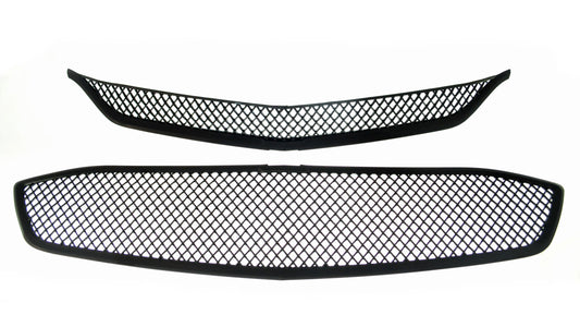 ABS6457BLK 16-18 Chevrolet Malibu L/LS/LT/LTZ/Hybrid 2 PCS Gloss Black Tape-on Grille Overlay Chrome Delete Kit