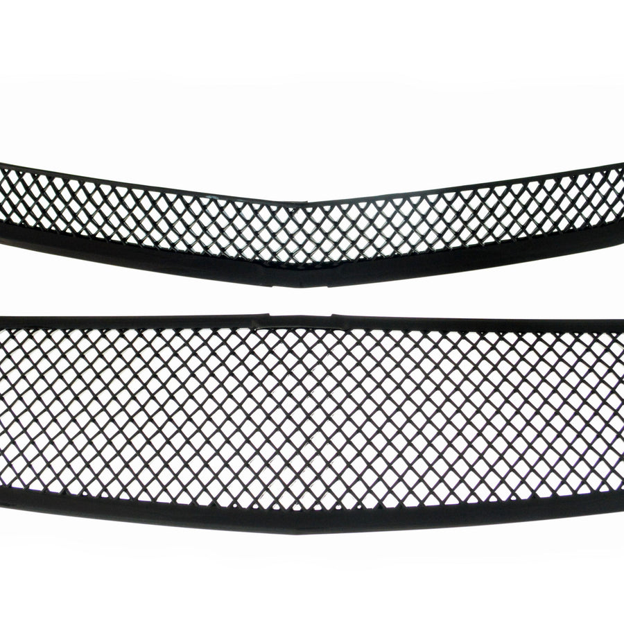 ABS6457BLK 16-18 Chevrolet Malibu L/LS/LT/LTZ/Hybrid 2 PCS Gloss Black Tape-on Grille Overlay Chrome Delete Kit