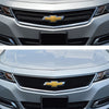 ABS6460BLK 13-20 Chevrolet Impala LS/LT/LTZ 1 PC Gloss Black Tape-on Grille Overlay Chrome Delete Kit