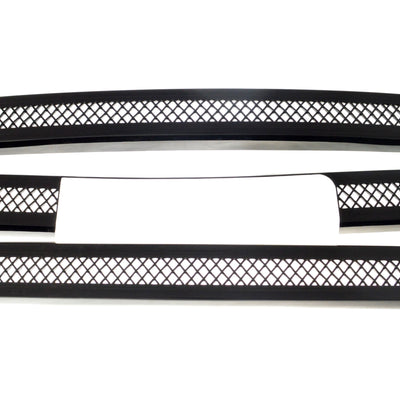 ABS6461BLK 15-18 GMC Sierra 2500 HD/Sierra 3500 HD SLE/SLT 3 PCS Gloss Black Tape-on Grille Overlay Chrome Delete Kit