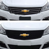 ABS6463BLK 13-17 Chevrolet Traverse LS/LT/LTZ 1 PC Gloss Black Tape-on Grille Overlay Chrome Delete Kit