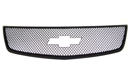 ABS6463BLK 13-17 Chevrolet Traverse LS/LT/LTZ 1 PC Gloss Black Tape-on Grille Overlay Chrome Delete Kit