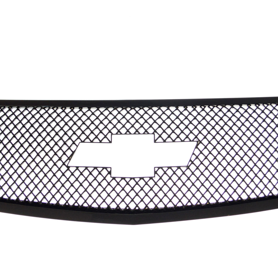 ABS6463BLK 13-17 Chevrolet Traverse LS/LT/LTZ 1 PC Gloss Black Tape-on Grille Overlay Chrome Delete Kit