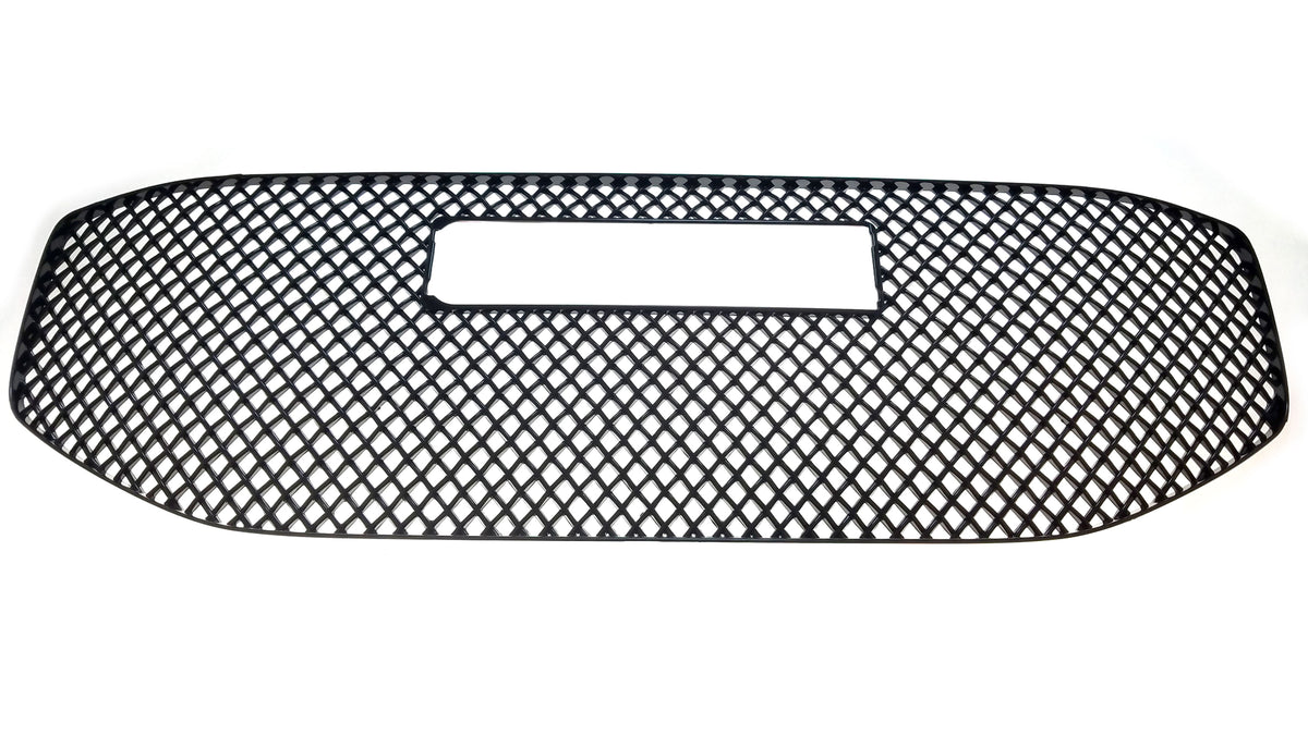 ABS6465BLK 17-19 GMC Acadia SLT 1 PC Gloss Black Tape-on Grille Overlay Chrome Delete Kit