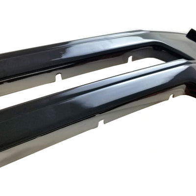 ABS6480BLK 18-21 Chevrolet Traverse 3 PCS Gloss Black Tape-on Grille Overlay Chrome Delete Kit