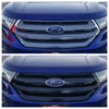 ABS6481BLK 15-18 Ford Edge Does not fit grille with Camera 1 PC Gloss Black Tape-on Grille Overlay Chrome Delete Kit