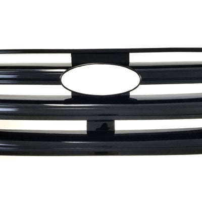 ABS6481BLK 15-18 Ford Edge Does not fit grille with Camera 1 PC Gloss Black Tape-on Grille Overlay Chrome Delete Kit