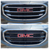 ABS6482BLK 18-20 GMC Terrain 6 PCS Gloss Black Tape-on Grille Overlay Chrome Delete Kit