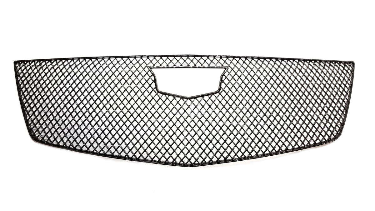 ABS6483BLK 17-19 Cadillac XT5 Does not fit grille with Camera 1 PC Gloss Black Tape-on Grille Overlay Chrome Delete Kit