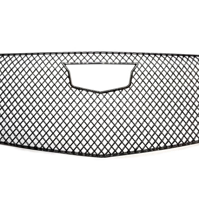 ABS6483BLK 17-19 Cadillac XT5 Does not fit grille with Camera 1 PC Gloss Black Tape-on Grille Overlay Chrome Delete Kit