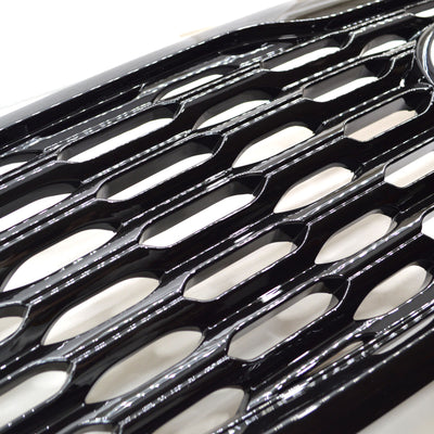 ABS6488BLK 19-20 Kia Sorento Fits LX/EX Only Does not fit grille with Camera 1 PC Gloss Black Tape-on Grille Overlay Chrome Delete Kit