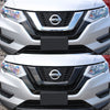 ABS6491BLK 18-20 Nissan Rogue 2 PCS Gloss Black Tape-on Grille Overlay Chrome Delete Kit