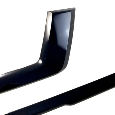 ABS6491BLK 18-20 Nissan Rogue 2 PCS Gloss Black Tape-on Grille Overlay Chrome Delete Kit