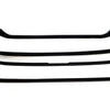 ABS6492BLK 18-22 Ford EcoSport 3 PCS Gloss Black Tape-on Grille Overlay Chrome Delete Kit