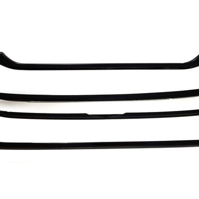 ABS6492BLK 18-22 Ford EcoSport 3 PCS Gloss Black Tape-on Grille Overlay Chrome Delete Kit