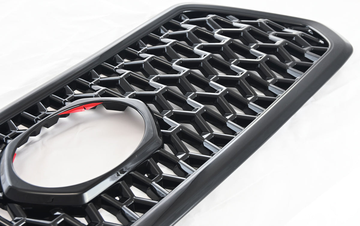 ABS6493BLK 18-19 Toyota Tacoma TRD Sport/Off-Road 1 PC Gloss Black Tape-on Grille Overlay Chrome Delete Kit