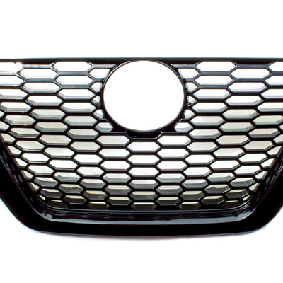 ABS6497BLK 19-22 Nissan Altima 1 PC Gloss Black Clip-On W/Tape Grille Overlay Chrome Delete Kit