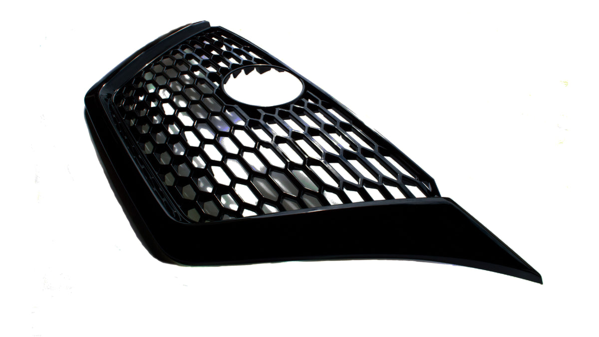 ABS6497BLK 19-22 Nissan Altima 1 PC Gloss Black Clip-On W/Tape Grille Overlay Chrome Delete Kit
