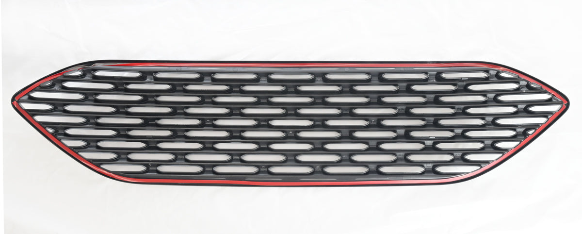ABS6508BLK 20-22 Ford Escape S/SE/SEL/SE Hybrid 1 PC Gloss Black Clip-On W/Tape Grille Overlay Chrome Delete Kit