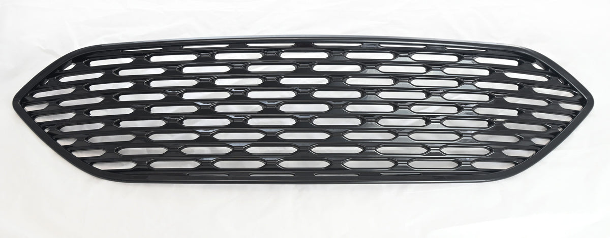 ABS6508BLK 20-22 Ford Escape S/SE/SEL/SE Hybrid 1 PC Gloss Black Clip-On W/Tape Grille Overlay Chrome Delete Kit