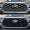 ABS6509BLK 20-23 Toyota Tacoma TRD Sport/Off-Road Does not fit grille with Camera 1 PC Gloss Black Clip-On W/Tape Grille Overlay Chrome Delete Kit