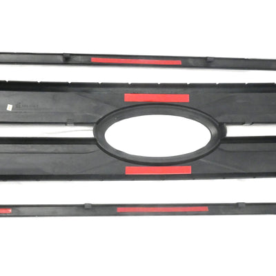 ABS6515BLK 18-20 Ford F-150 XLT 3 PCS Gloss Black Clip-On W/Tape Grille Overlay Chrome Delete Kit
