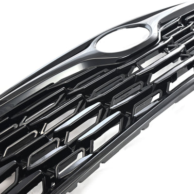 2020-22 Toyota Highlander LE/XLE Does not fit grille with Camera 1 PC Gloss Black Clip-On W/Tape Grille Overlay Chrome Delete Kit